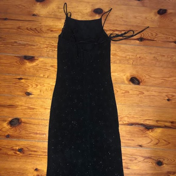 BLACK PROM DRESS - Picture 2 of 2